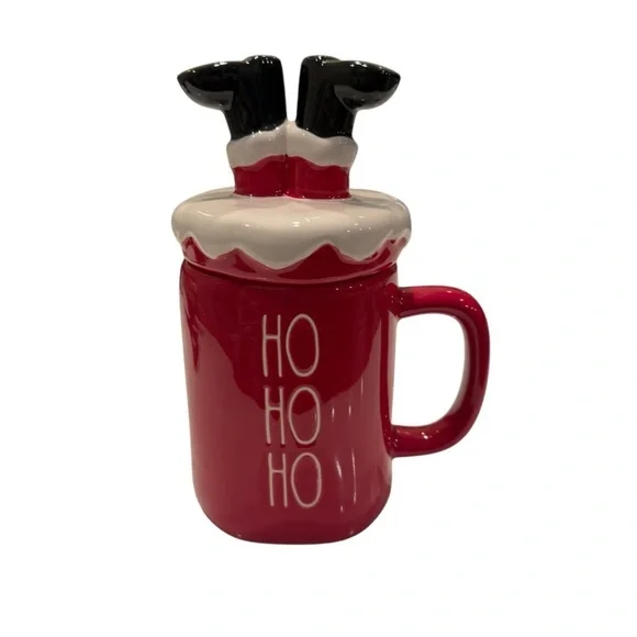 Rae Dunn HO HO HO Coffee Mug - allside red - ceramic
Upside Down Santa NEW - Picture 3 of 15